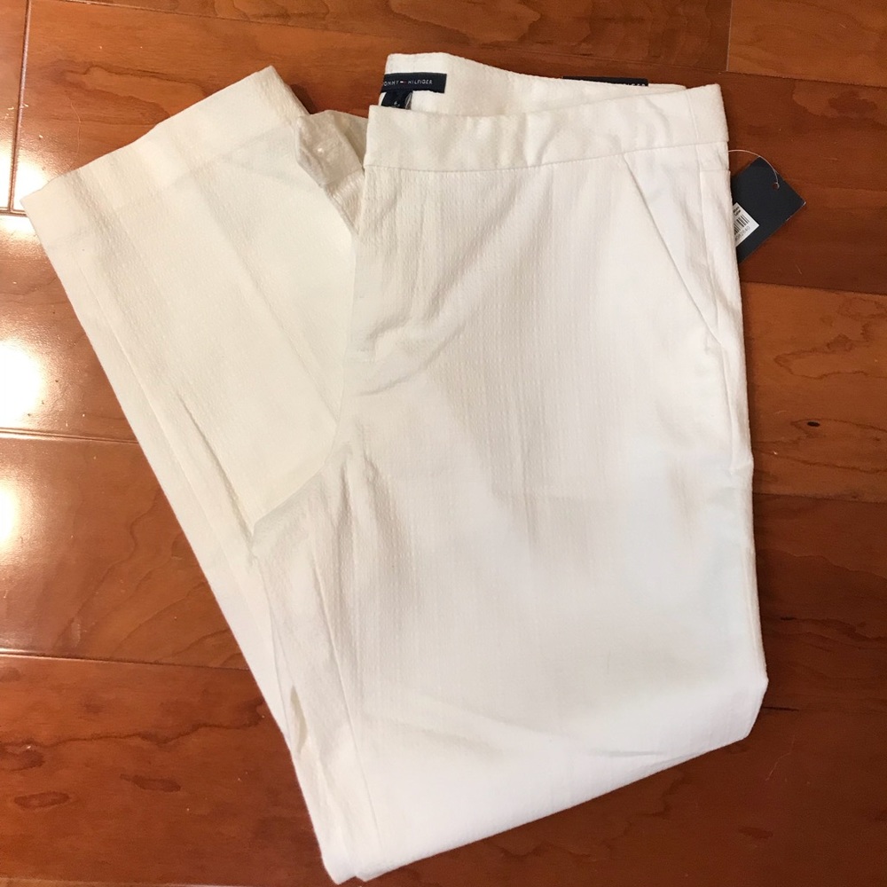 NWT Tommy Hilfiger white crop pants